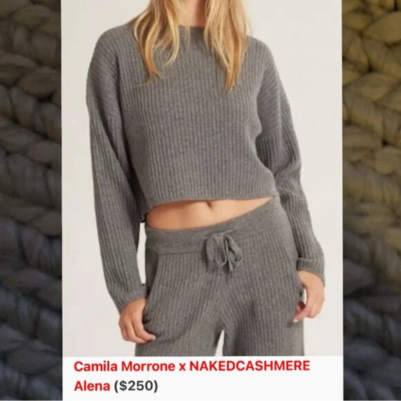 CAMILA X NAKED CASHMERE CREWNECK RIB SWEATER - xs - Picture 5 of 6